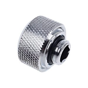 WCUK Spec Alphacool 16mm PETG Hard Tube, Chrome Fittings and Cord Pack - Clear