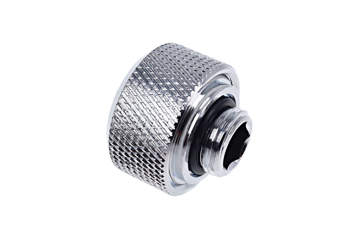 WCUK Spec Alphacool 16mm PETG Hard Tube, Chrome Fittings and Cord Pack - Clear
