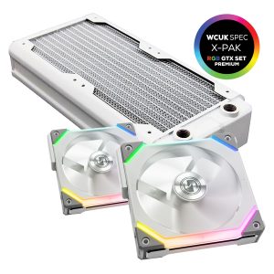 WCUK Spec HWL Black Ice Nemesis GTX240 White Radiator and Lian Li Fans - Premium Kit