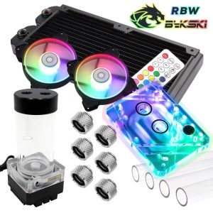WCUK Spec Symphony RBW SYNC - Bykski Hard Tube PRO 240 Watercooling Kit - AMD AM3/4
