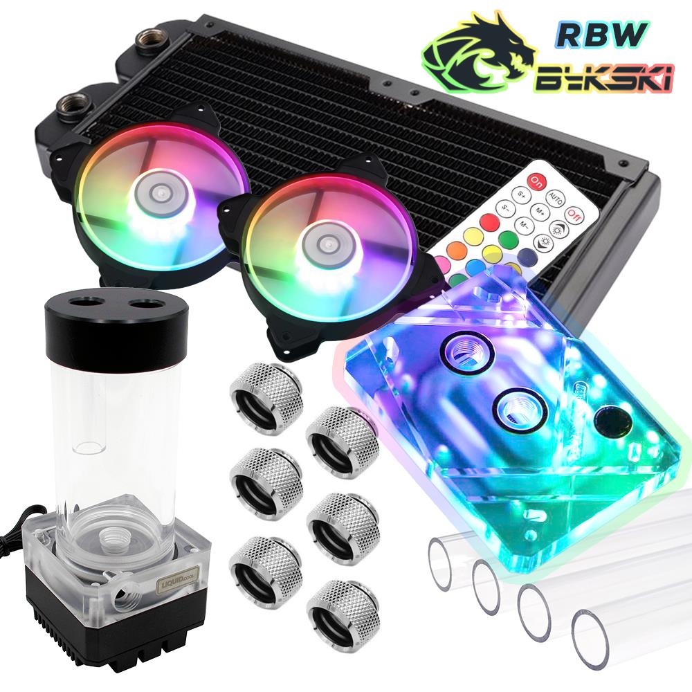 WCUK Spec Symphony RBW SYNC - Bykski Hard Tube PRO 240 Watercooling Kit - AMD AM3/4
