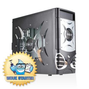 WCUK Starter X-Blade 120 Watercooled Tower Case - Black - Blue LED