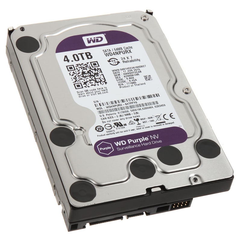 Western Digital Purple NV, SATA 6G, IntelliPower, 3.5 inches - 4 TB