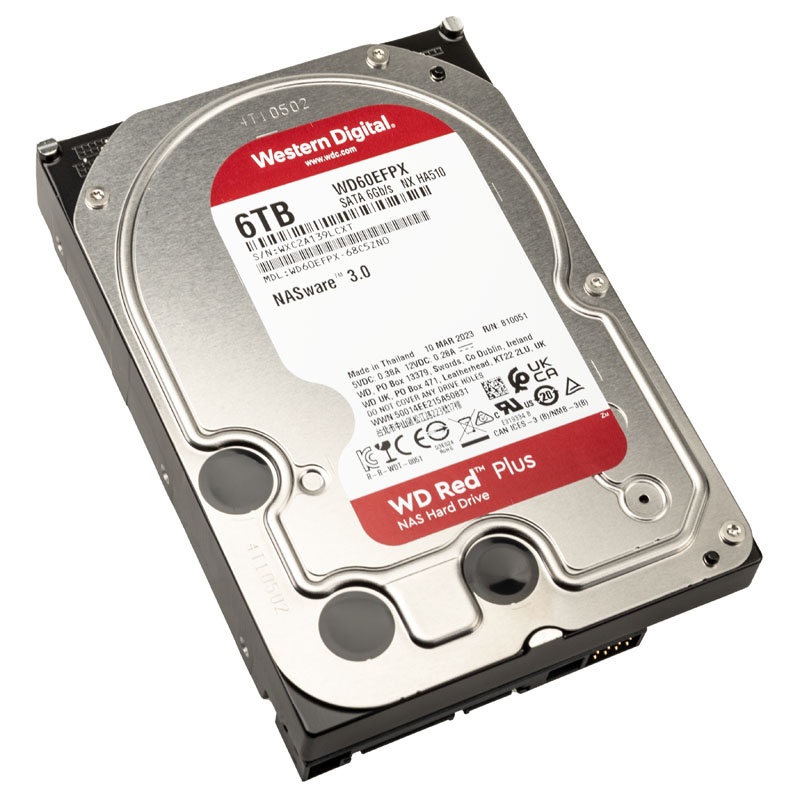 Western Digital Red Plus, SATA 6G, Intellipower, 3.5 inch - 6TB