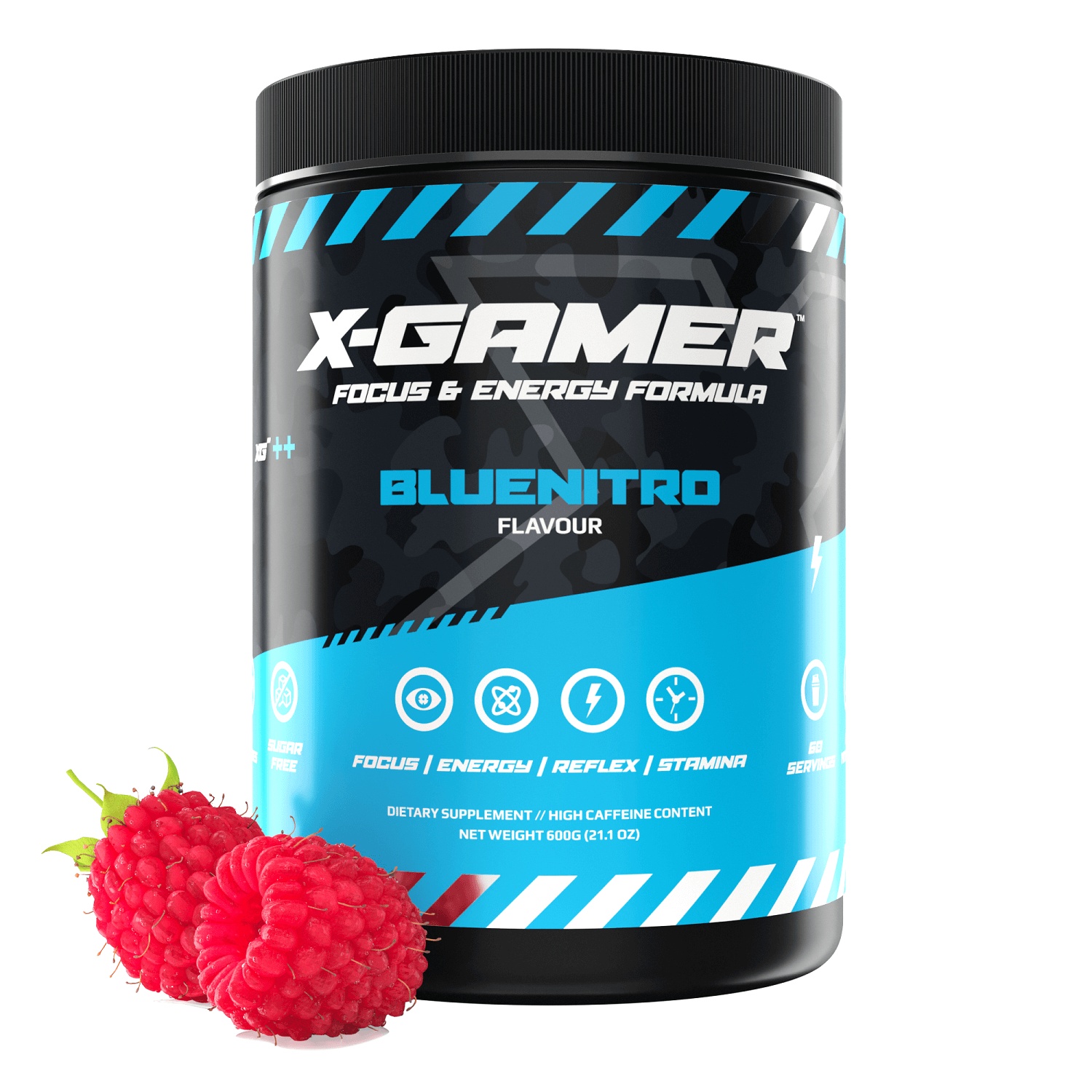 X-Gamer X-Tubz - Bluenitro, 600g