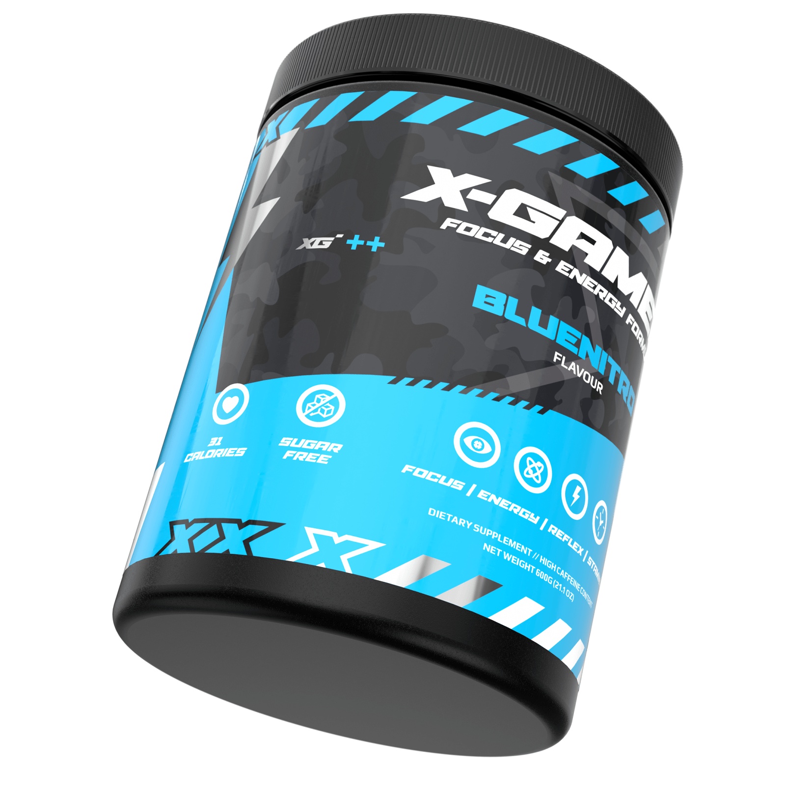 X-Gamer X-Tubz - Bluenitro, 600g