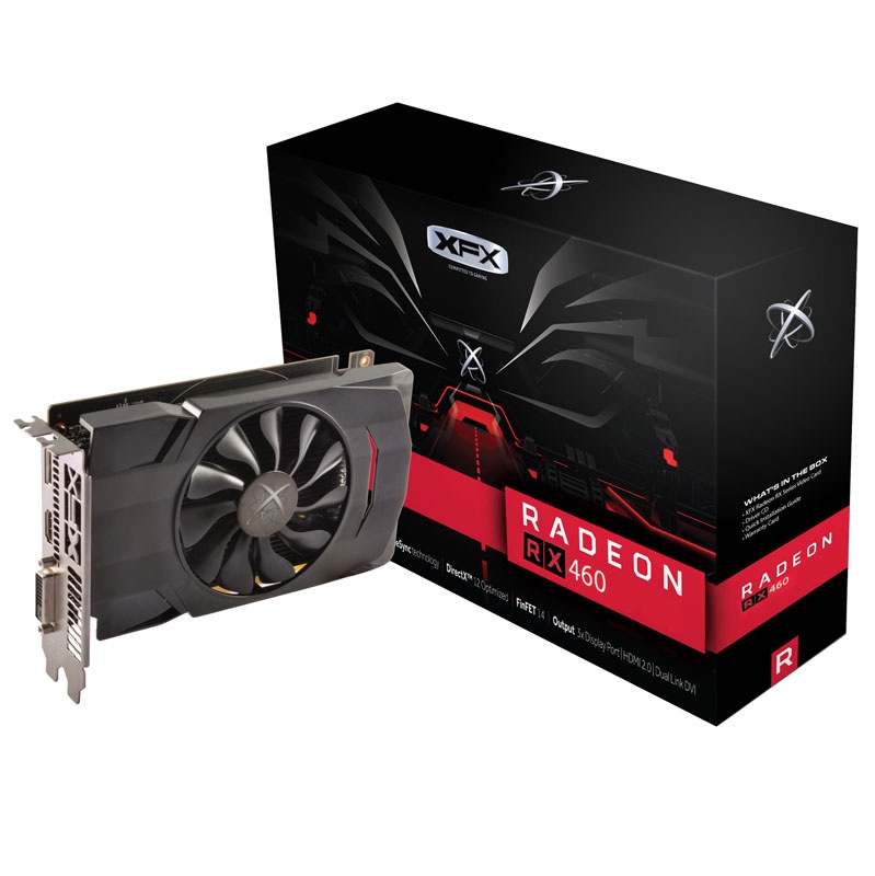 XFX Radeon RX 460 Single Fan, 4096 MB GDDR5 - Watercooling UK