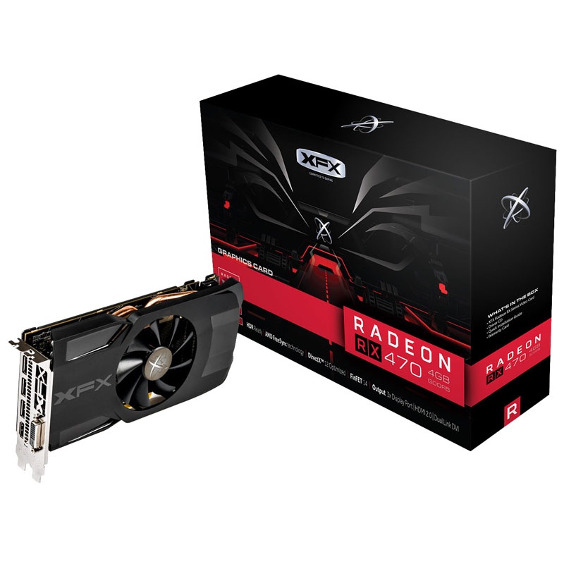 XFX Radeon RX 470 Single Fan, 4096 MB GDDR5