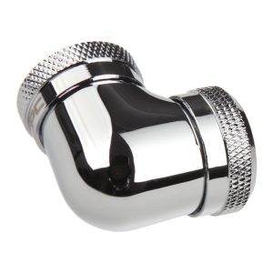 XSPC Adapter 2x 14mm Hard-Tube - 90 degree angle, chrome