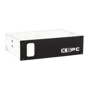 XSPC DDC Single Bay Reservoir V2 for 1x 5,25 inch, Alu Front