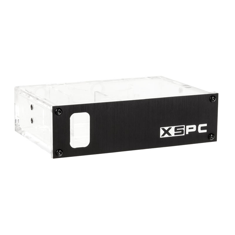 XSPC DDC Single Bay Reservoir V2 for 1x 5,25 inch, Alu Front
