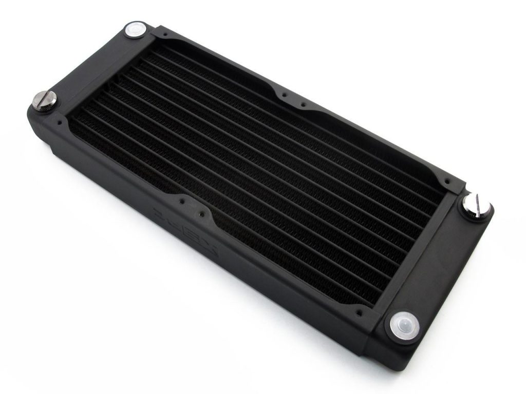 Xspc Radiator XSPC EX240 Crossflow 2x120mm Radiator V2 - Black - Watercooling UK
