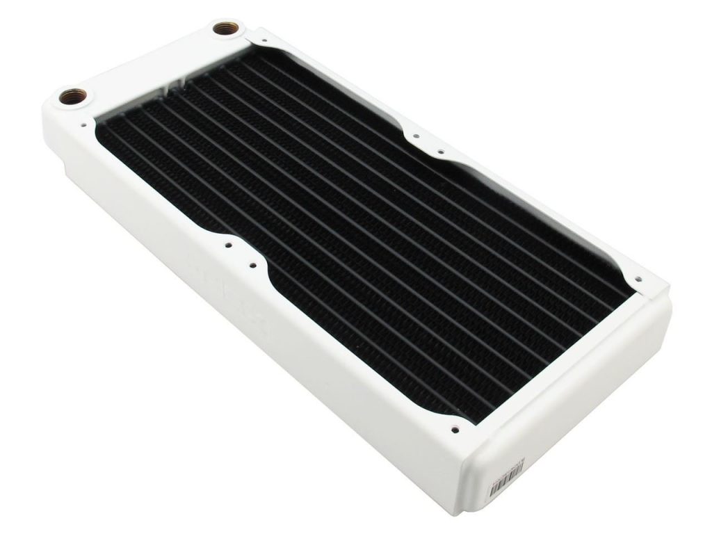 Xspc Radiator XSPC EX240 Dual Fan 2x120mm Radiator - White - Watercooling UK