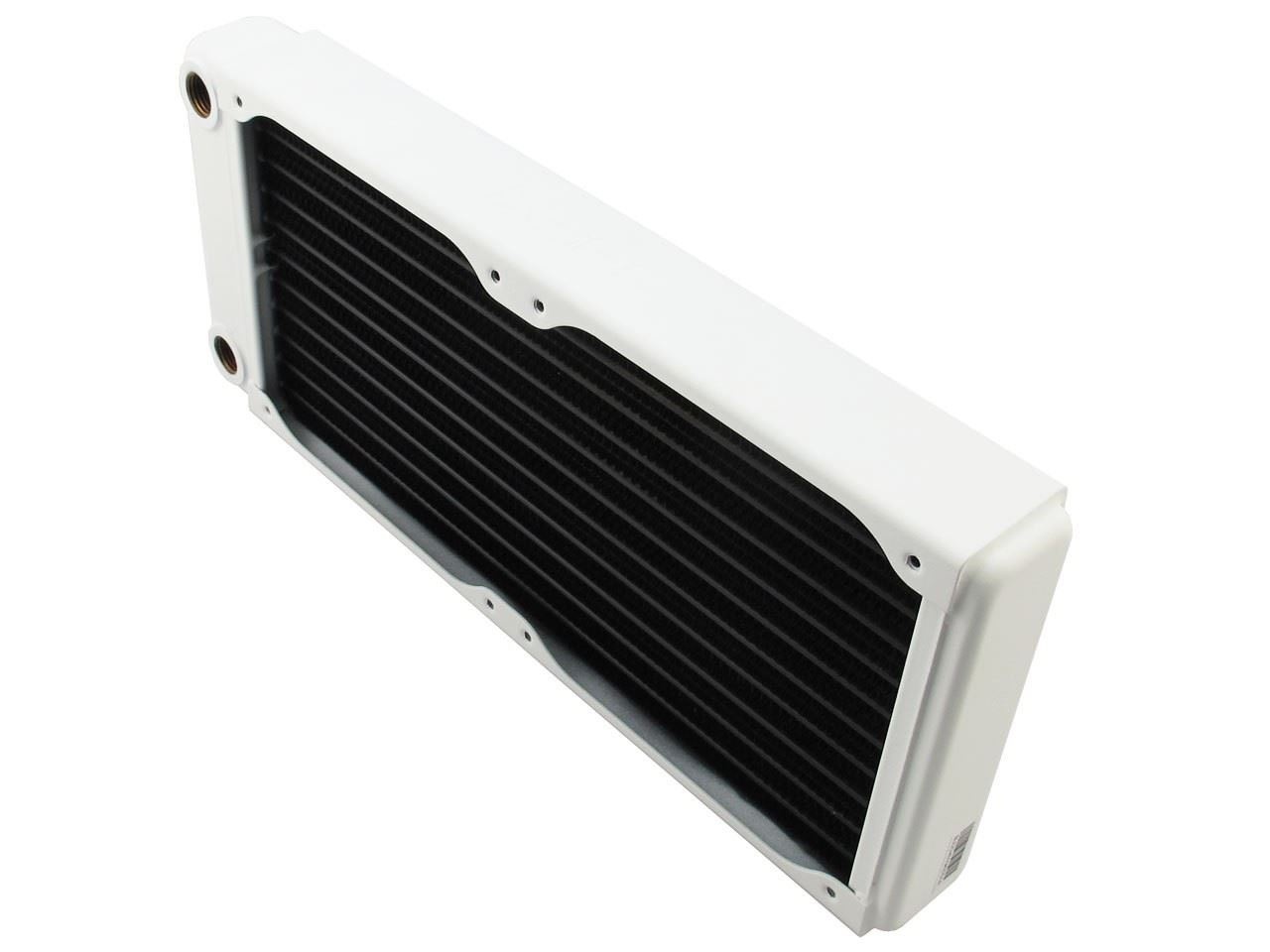 XSPC EX240 Dual Fan 2x120mm Radiator - White - Watercooling UK