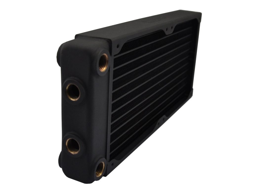 XSPC EX240 Multiport 2x120mm Radiator - Black - Watercooling UK