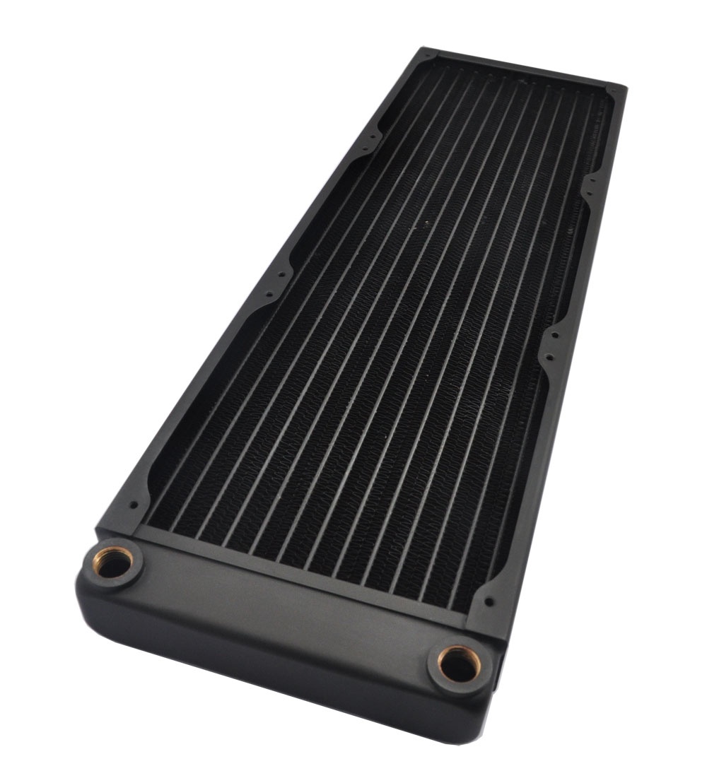 XSPC EX420 Triple Fan 3x140mm Radiator - Black - Watercooling UK
