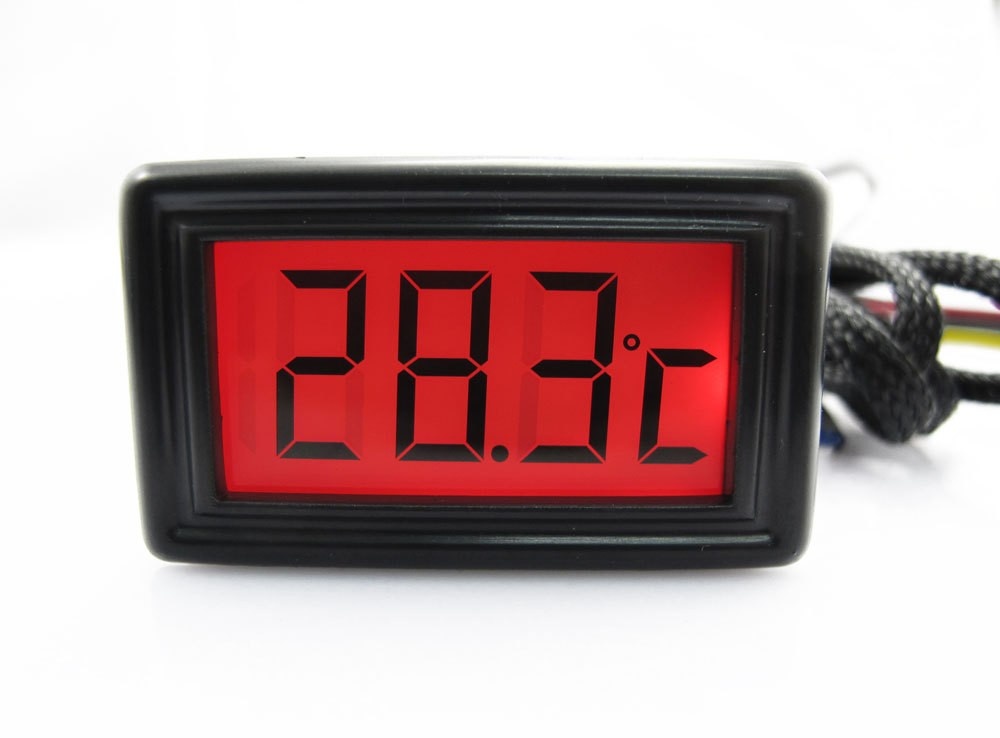 XSPC LCD Display Temperature Sensor (Red) - V3