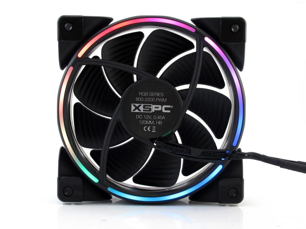 Pwm Fan Rgp XSPC RGB Series 120mm Fan - PWM 800-2200RPM - 5V 3Pin Addressable RGB ...