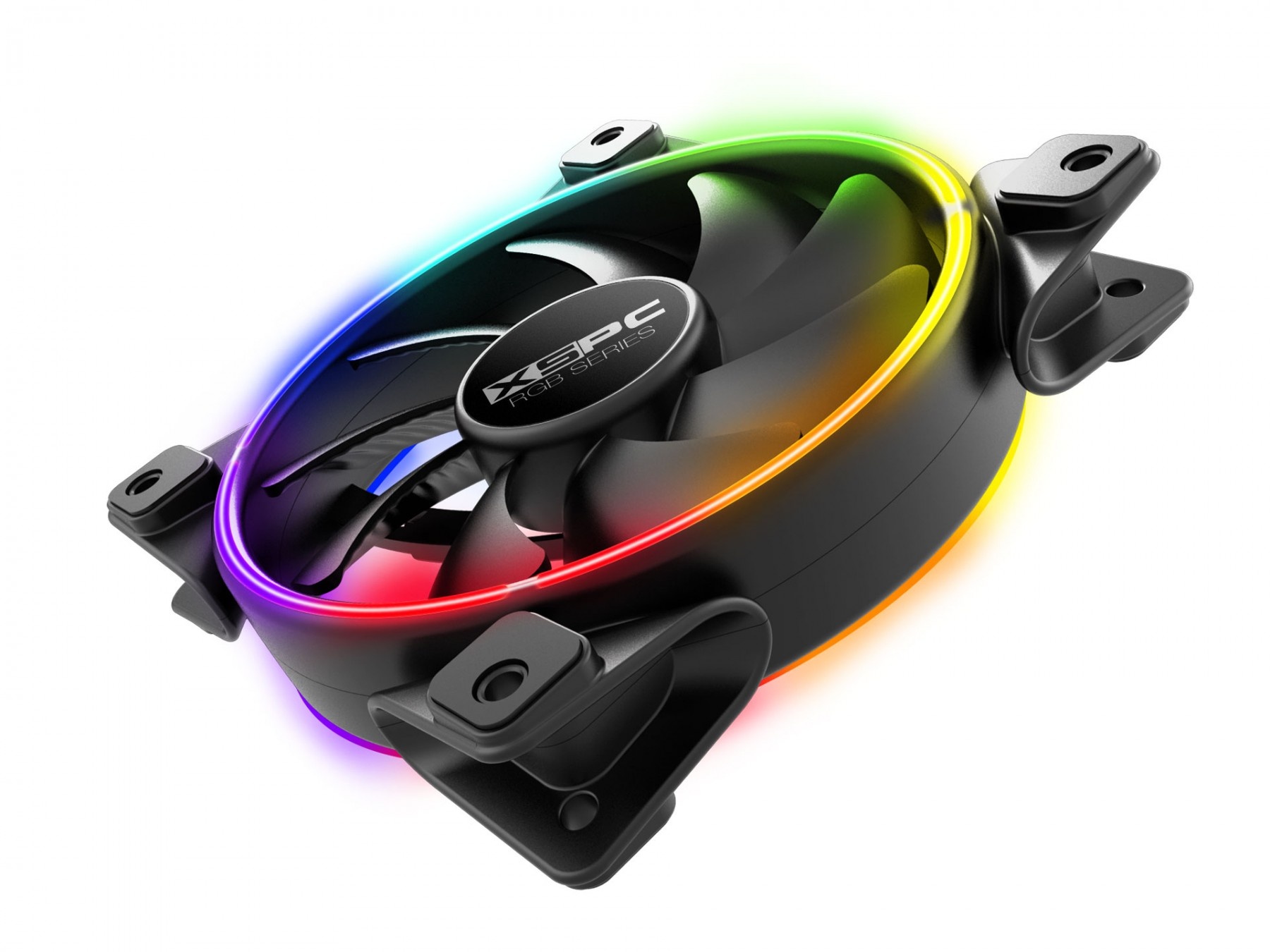 Pwm Fan Rgp XSPC RGB Series 120mm Fan - PWM 800-2200RPM - 5V 3Pin Addressable RGB ...