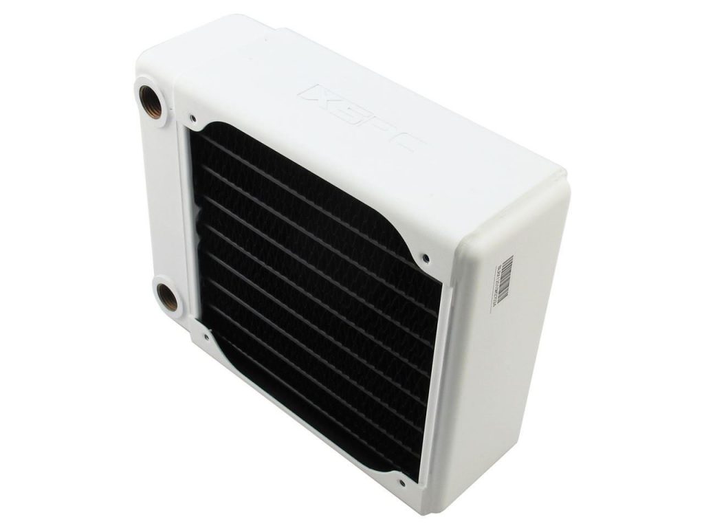 Xspc Radiator XSPC RX120 Single Fan 1x120mm Radiator V3 - White - Watercooling UK