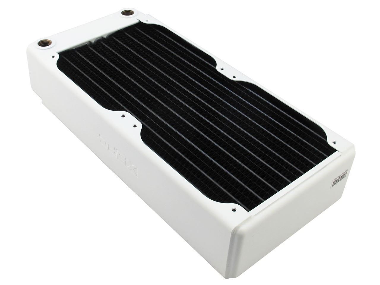 Xspc Radiator XSPC RX240 Dual Fan 2x120mm Radiator V3 - White - Watercooling UK