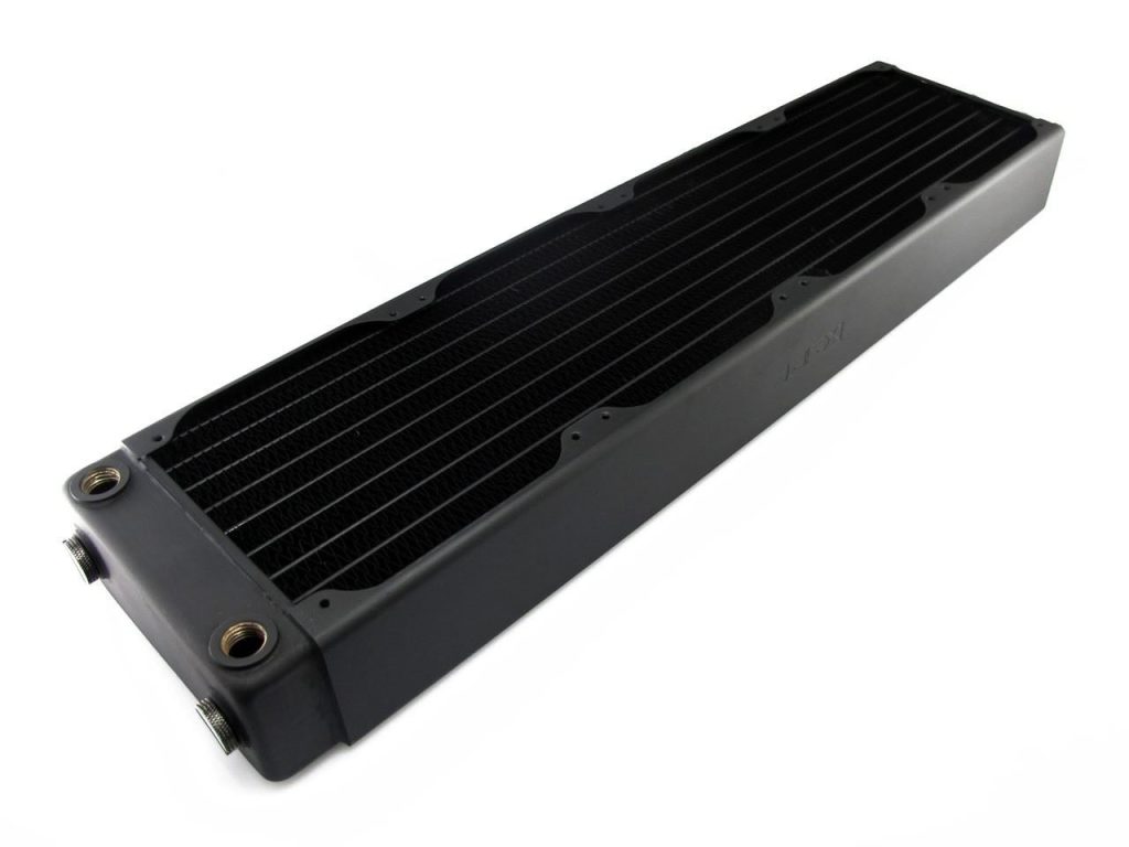 4 Fan Radiator XSPC RX480 Quad Fan 4x120mm Radiator V3 - Black - Watercooling UK