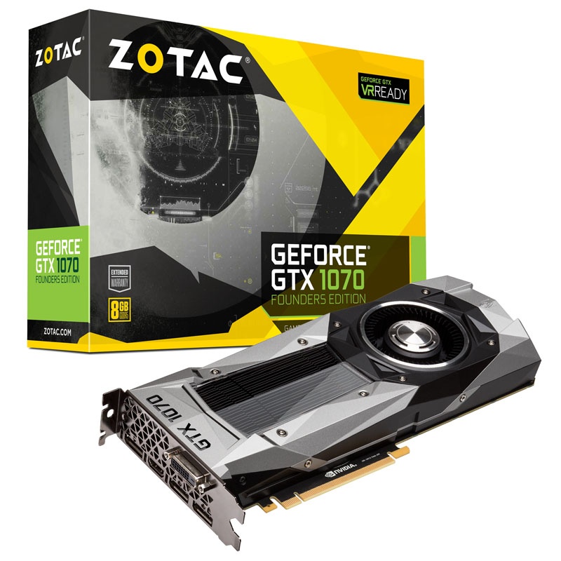 ZOTAC GeForce GTX 1070 Founders Edition, 8192 B GDDR5