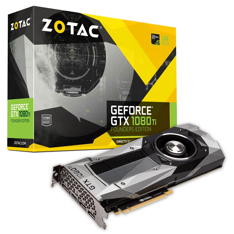 ZOTAC GeForce GTX 1080 Ti Founders Edition, 11264 MB GDDR5X ...