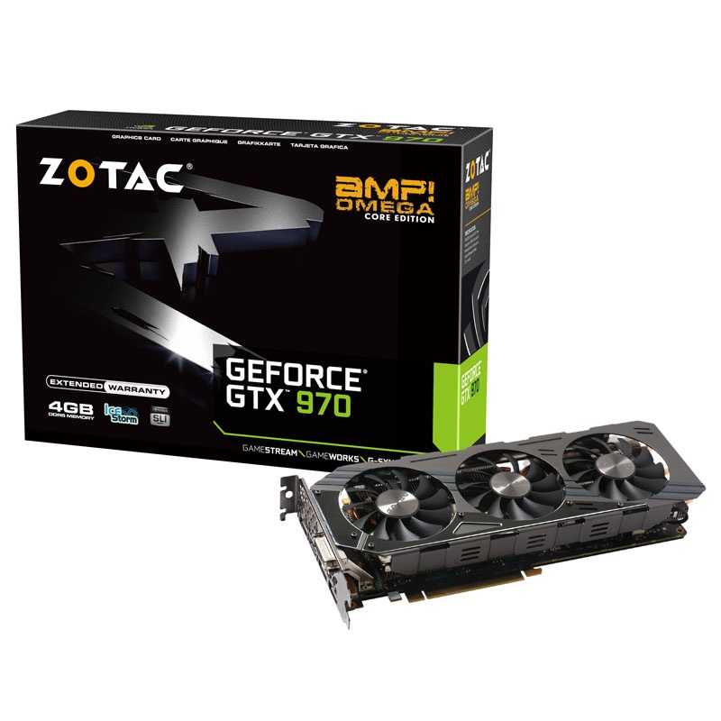 ZOTAC GeForce GTX 970 AMP! Omega Core Edition, 4096 MB GDDR5