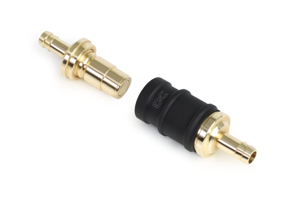 Alphacool ES Quick Release BLH1A PushIn Male with barbed fitting for 12.7/7.6mm