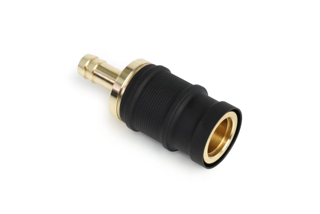 Alphacool ES Quick Release BLH1A PushIn Female with barbed fitting for 12.7/7.6mm