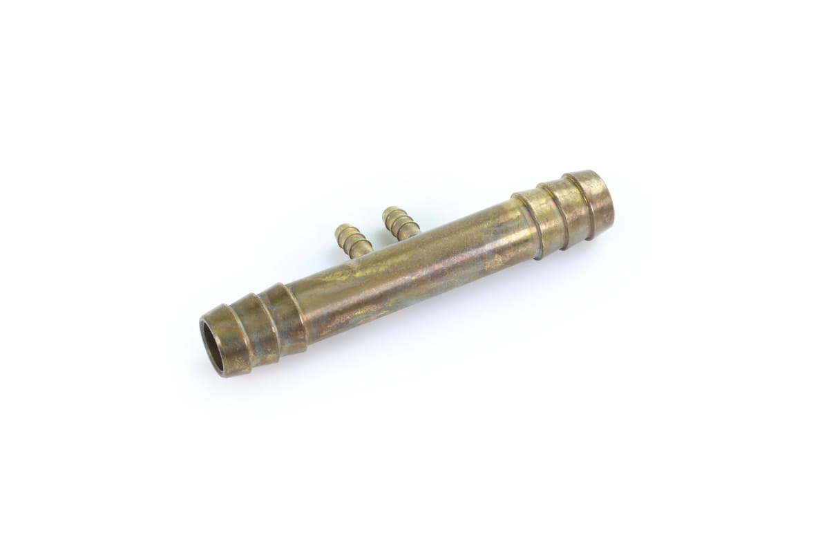 Alphacool ES 2xMCX distributor for 12.7/7.6mm with barbed connection brass : image 2