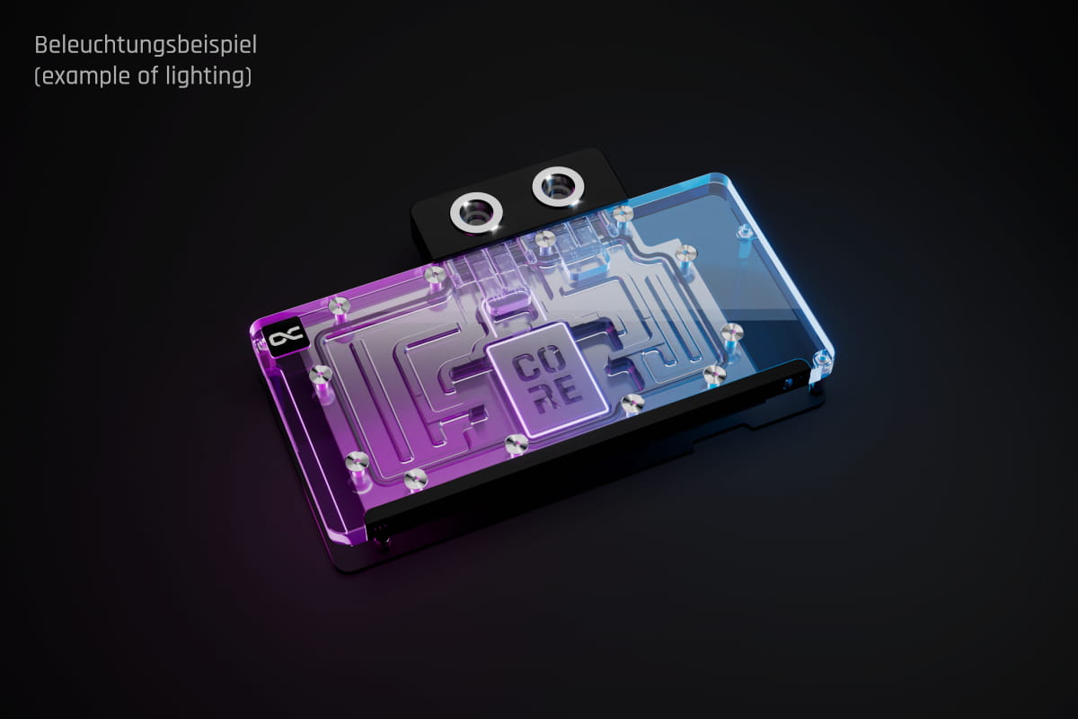 Alphacool Core RX 9070 XT Swift + Quicksilver with backplate