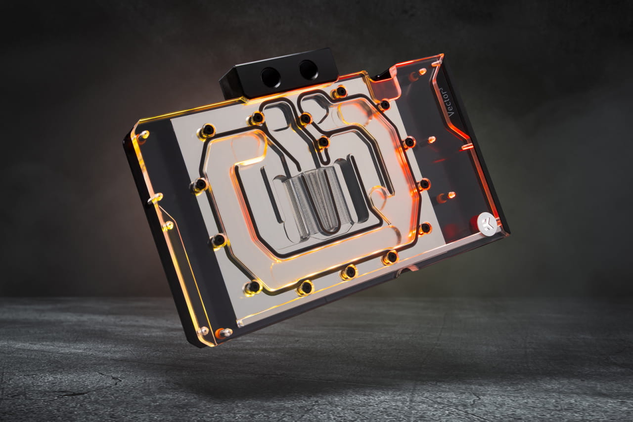 EK Waterblocks EK-Quantum Vector3 Suprim RTX 5090 GPU Waterblock - Plexi