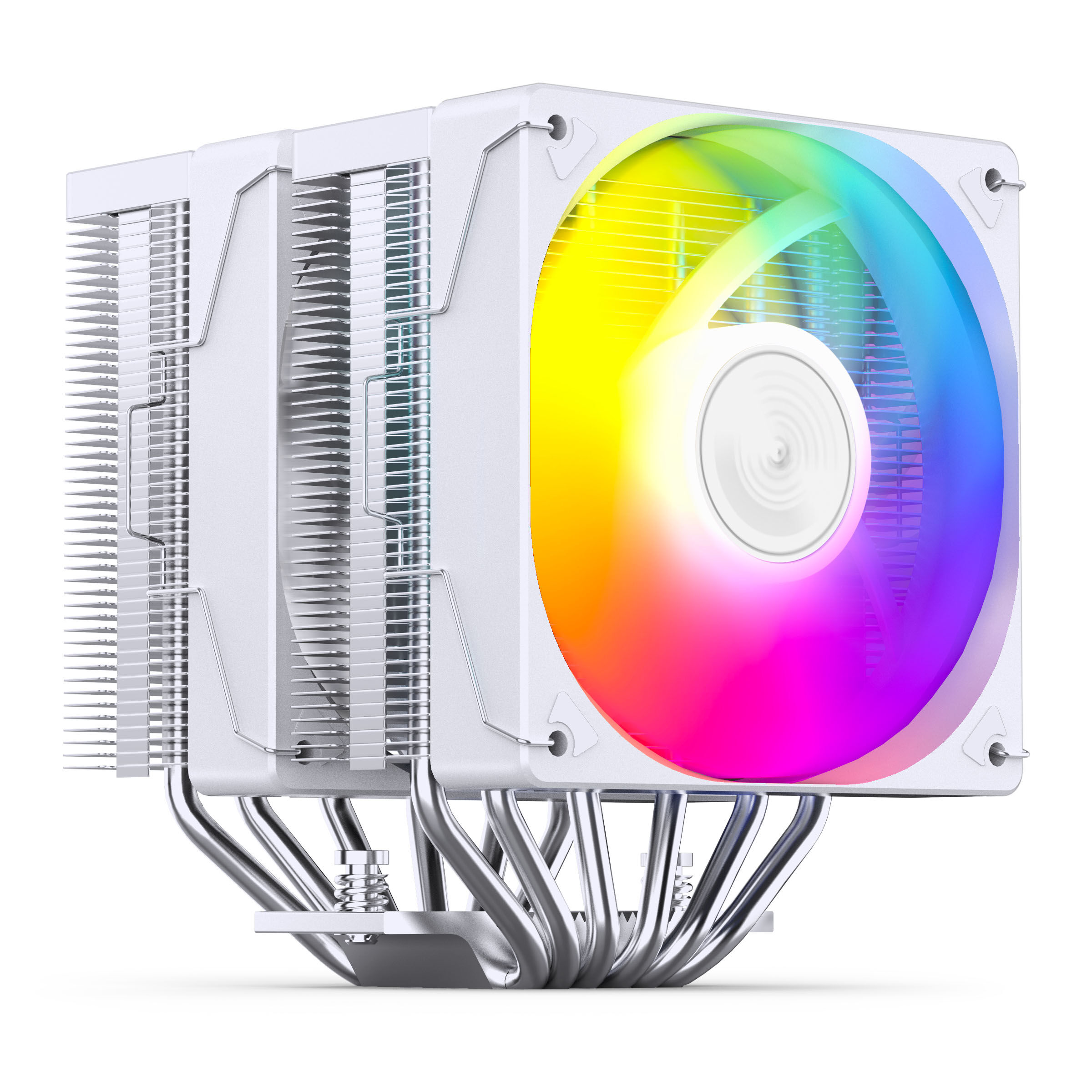 Jonsbo CR-3000E CPU cooler, dual-tower, ARGB, 260W TDP - white, 120mm
