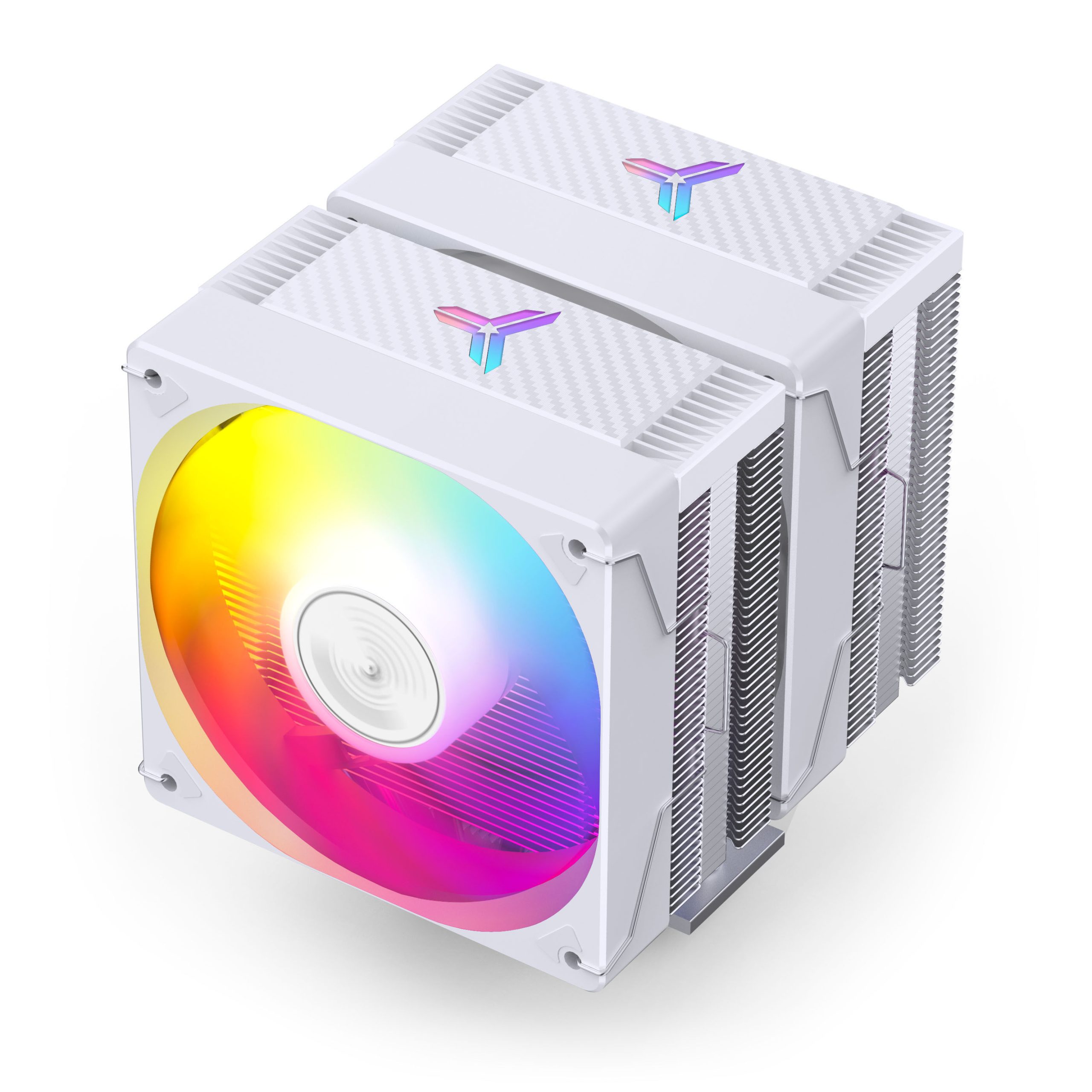 Jonsbo CR-3000E CPU cooler, dual-tower, ARGB, 260W TDP - white, 120mm