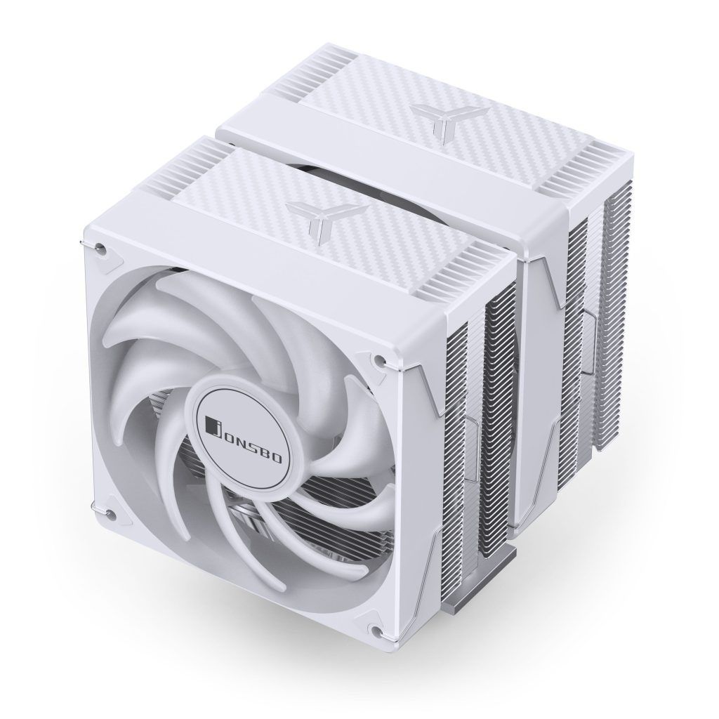 Jonsbo CR-3000E CPU cooler, dual-tower, ARGB, 260W TDP - white, 120mm
