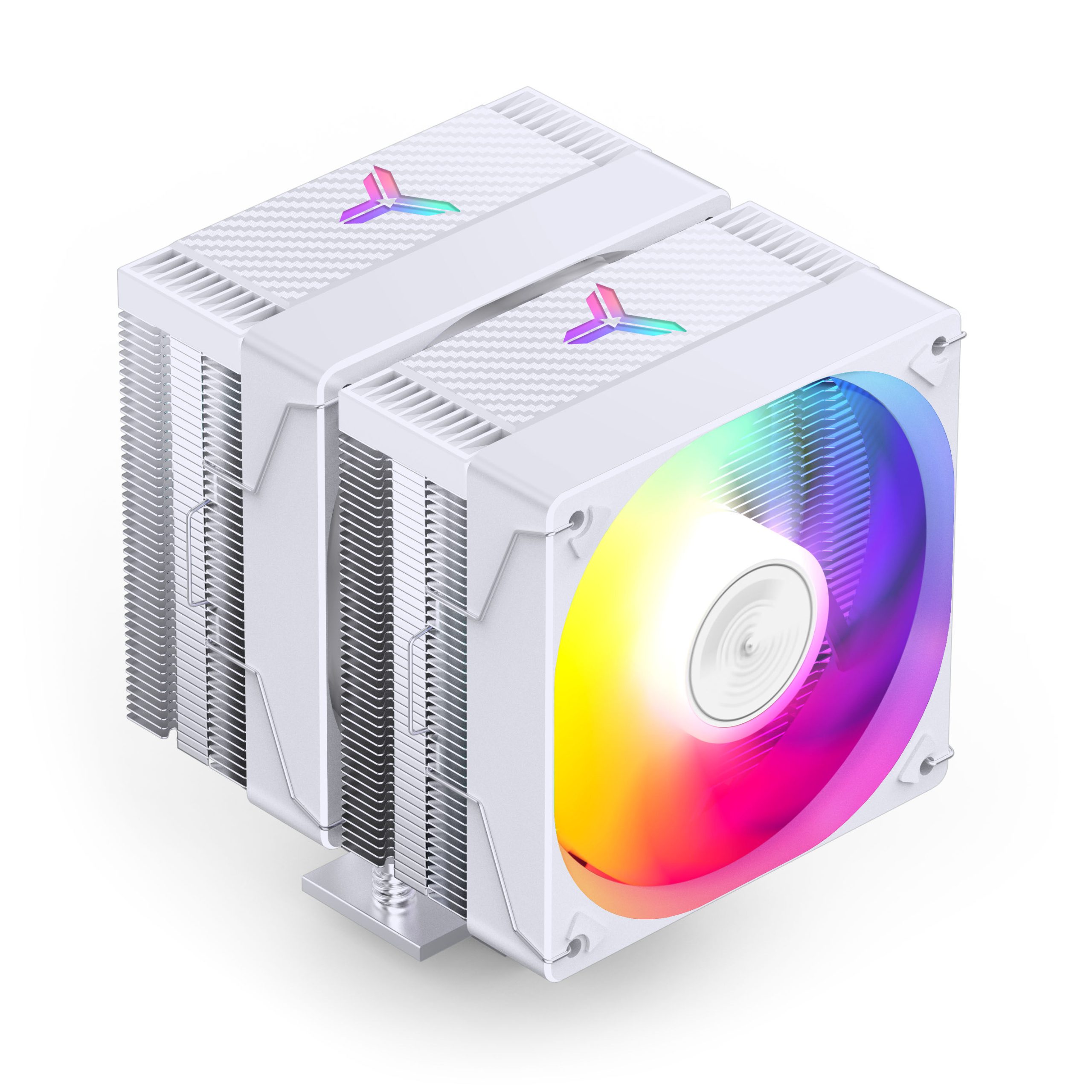 Jonsbo CR-3000E CPU cooler, dual-tower, ARGB, 260W TDP - white, 120mm