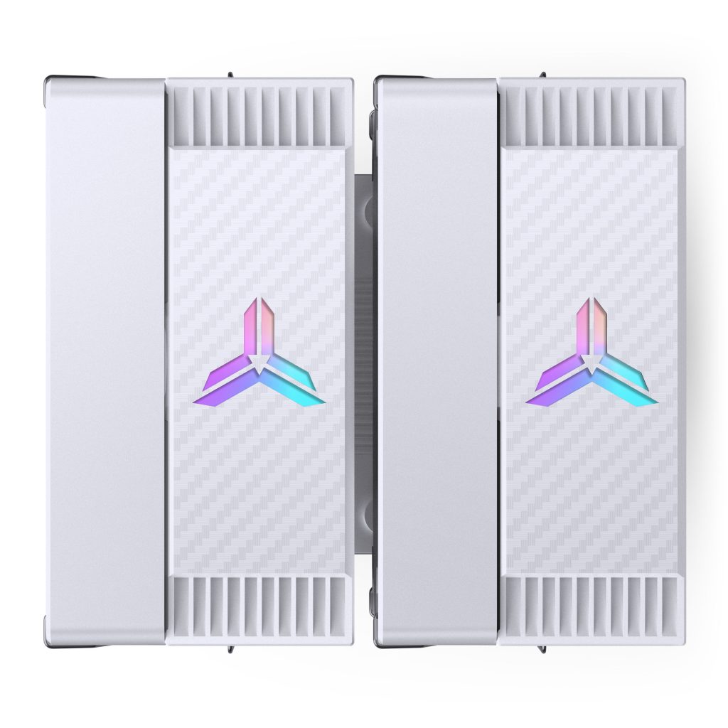 Jonsbo CR-3000E CPU cooler, dual-tower, ARGB, 260W TDP - white, 120mm