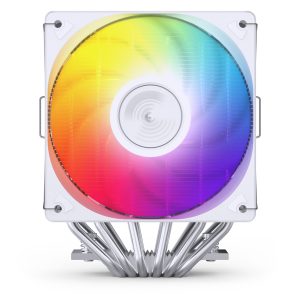 Jonsbo CR-3000E CPU cooler, dual-tower, ARGB, 260W TDP - white, 120mm