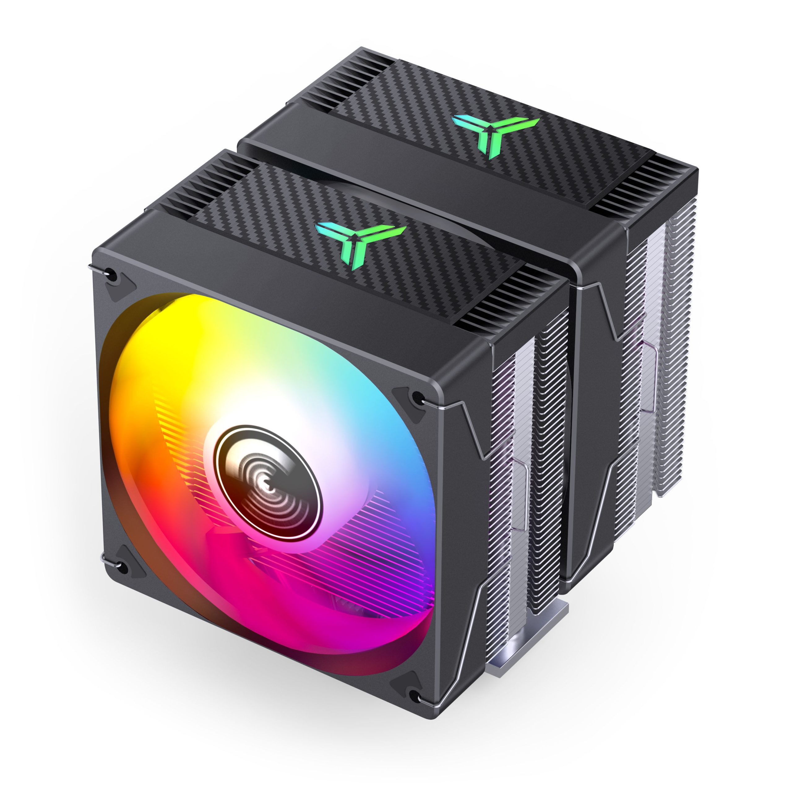 Jonsbo CR-3000E CPU cooler, dual tower, RGB, 260W TDP - black, 120mm