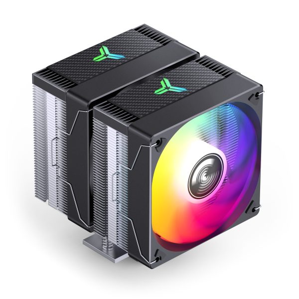 Jonsbo CR-3000E CPU cooler, dual tower, ARGB, 260W TDP – black, 120mm