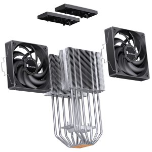 Jonsbo CR-3000E CPU cooler, dual tower, 260W TDP - black, 120mm