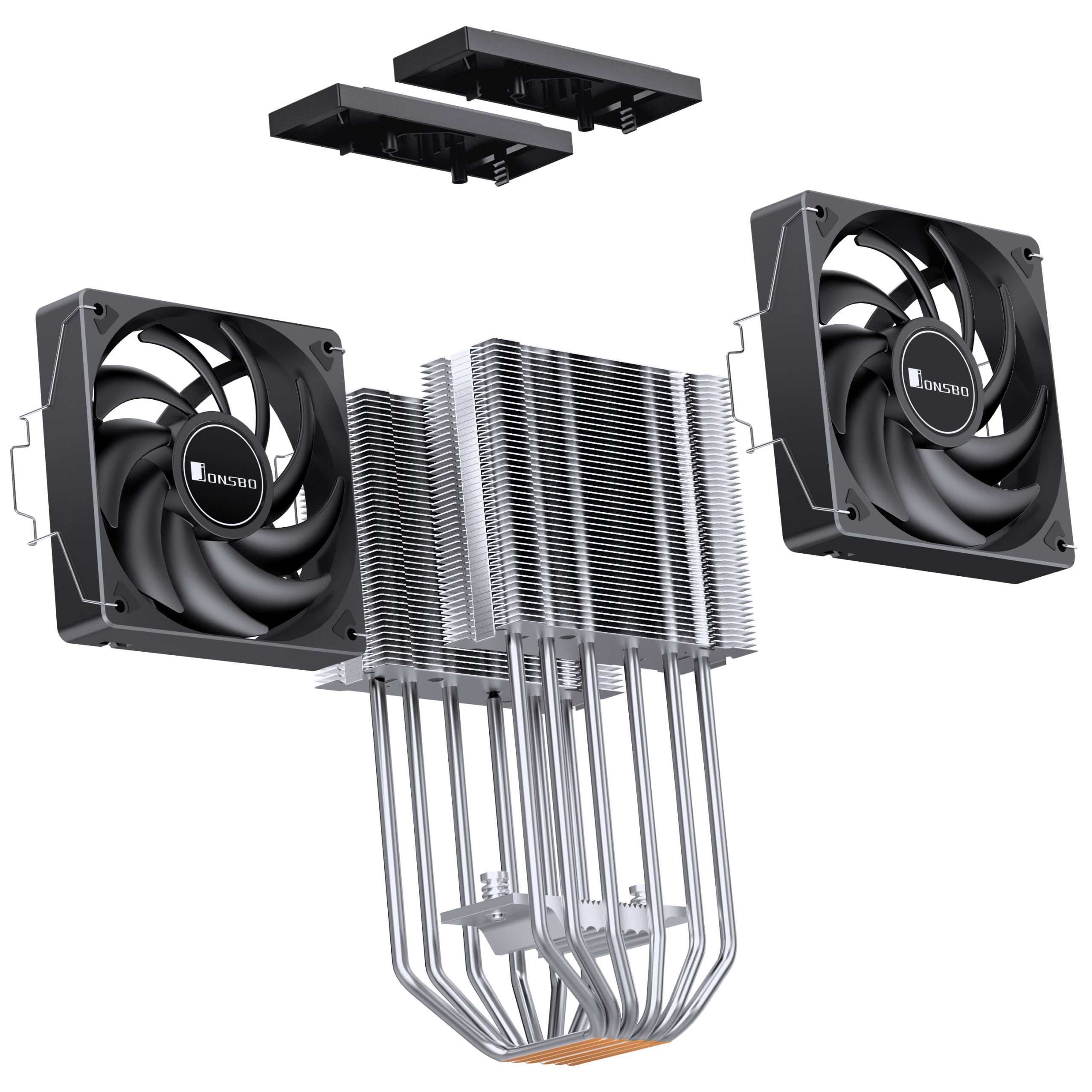 Jonsbo CR-3000E CPU cooler, dual tower, 260W TDP - black, 120mm