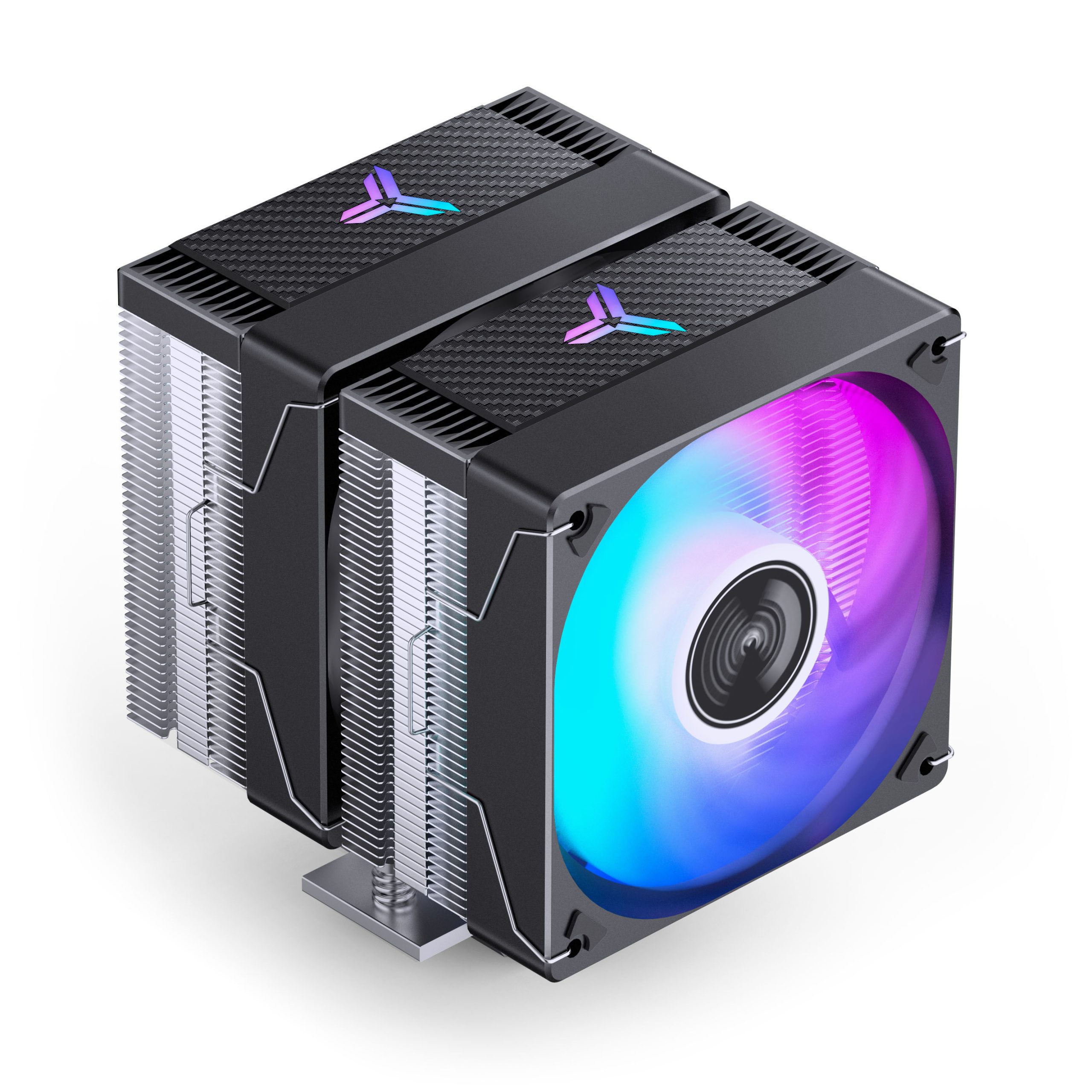 Jonsbo CR-3000E CPU cooler, dual tower, RGB - 120mm, black : image 1