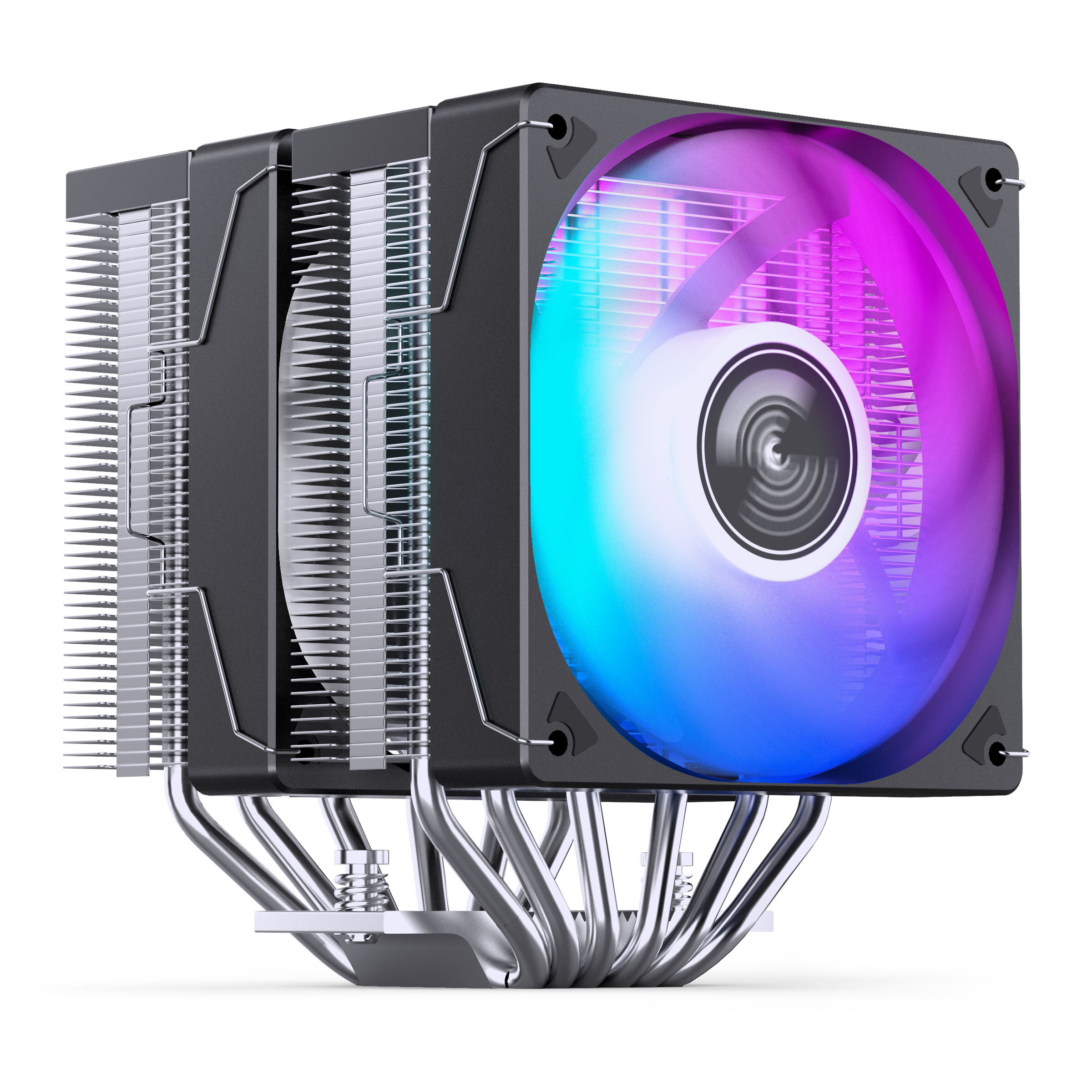 Jonsbo CR-3000E CPU cooler, dual tower, RGB - 120mm, black : image 2