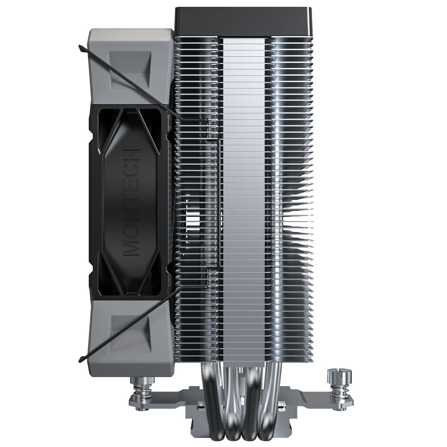 Montech NX400 Black CPU cooler - 120mm, black : image 3