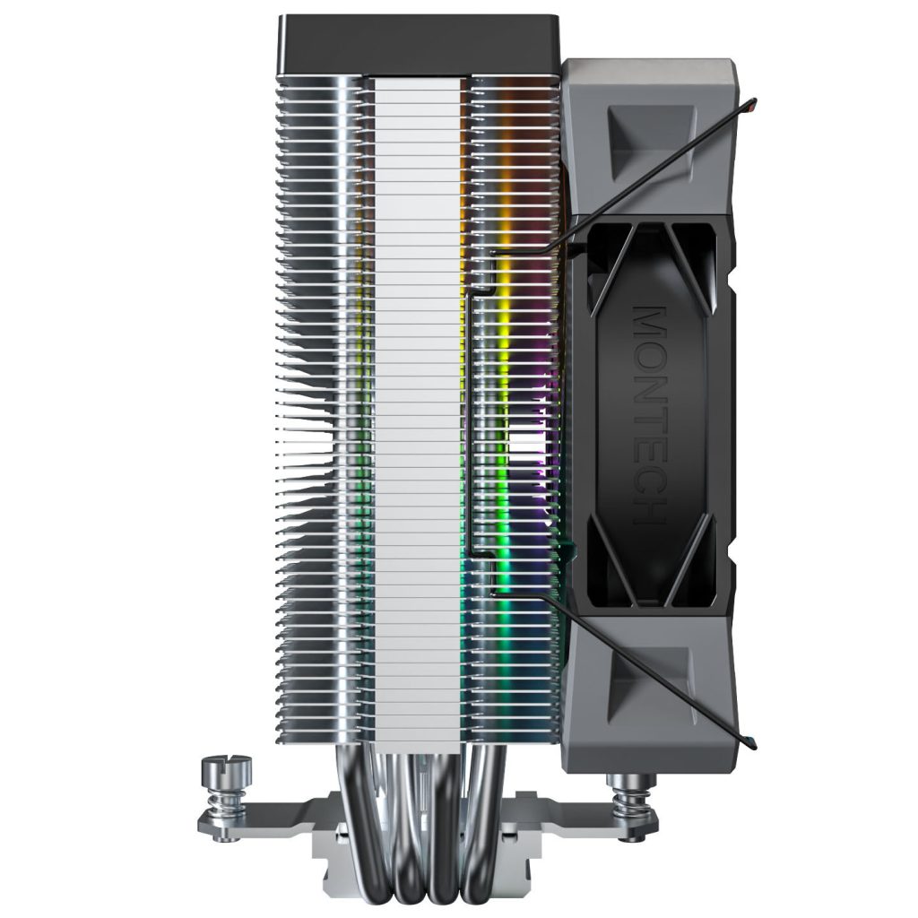 Montech NX400 Black CPU cooler, ARGB - 120mm, black : image 4