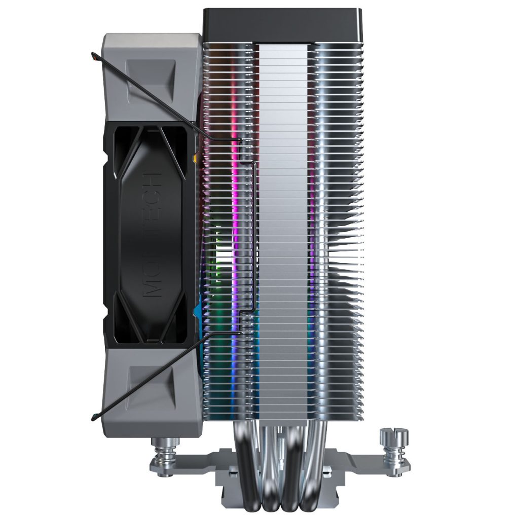 Montech NX400 Black CPU cooler, ARGB - 120mm, black : image 3