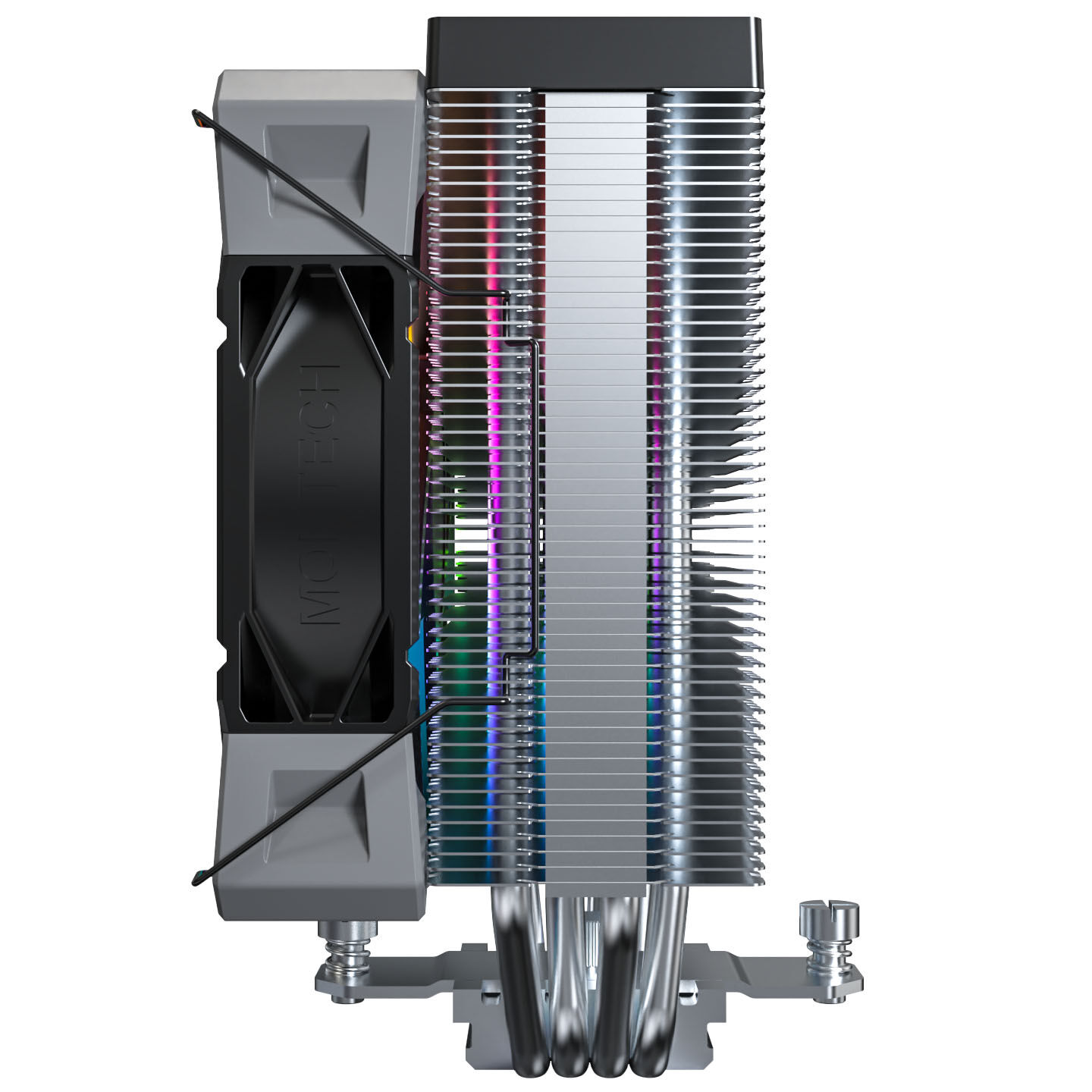 Montech NX400 Black CPU cooler, ARGB - 120mm, black : image 3